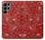 S3354 Rouge classique Bandana Etui Coque Housse pour Samsung Galaxy S22 Ultra