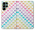 S3499 Motif coloré coeur Etui Coque Housse pour Samsung Galaxy S22 Ultra