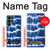 S3671 Tie Dye bleu Etui Coque Housse pour Samsung Galaxy S22 Ultra
