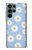 S3681 Motif de fleurs de marguerite Etui Coque Housse pour Samsung Galaxy S22 Ultra