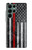 S3687 Drapeau américain de pompier mince ligne rouge Etui Coque Housse pour Samsung Galaxy S22 Ultra