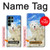 S3794 Ours polaire arctique amoureux de la peinture de phoque Etui Coque Housse pour Samsung Galaxy S22 Ultra