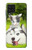 S3795 Peinture Husky Sibérien Ludique Chaton Grincheux Etui Coque Housse pour Samsung Galaxy M22