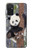 S3793 Peinture de neige mignon bébé panda Etui Coque Housse pour Samsung Galaxy M52 5G