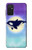S3807 Killer Whale Orca Lune Pastel Fantaisie Etui Coque Housse pour Samsung Galaxy M52 5G