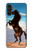 S0934 Sauvage Black Horse Etui Coque Housse pour Samsung Galaxy A13 5G