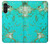 S2377 Turquoise Texture Motif imprimé Gemme Etui Coque Housse pour Samsung Galaxy A13 5G