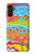 S3407 hippie Art Etui Coque Housse pour Samsung Galaxy A13 5G