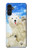 S3794 Ours polaire arctique amoureux de la peinture de phoque Etui Coque Housse pour Samsung Galaxy A13 5G