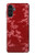 S3817 Motif de fleurs de cerisier floral rouge Etui Coque Housse pour Samsung Galaxy A13 5G