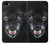 S2823 Black Wolf Blue Eyes Face Etui Coque Housse pour iPhone 5 5S SE