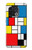 S3814 Composition de dessin au trait Piet Mondrian Etui Coque Housse pour OnePlus 10 Pro