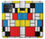 S3814 Composition de dessin au trait Piet Mondrian Etui Coque Housse pour OnePlus 10 Pro