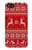 S2835 Christmas Reindeer Knitted Pattern Etui Coque Housse pour iPhone 5 5S SE