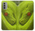 S0785 Serpent vert Etui Coque Housse pour Motorola Moto G51 5G