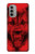 S1090 Rouge Loup Etui Coque Housse pour Motorola Moto G51 5G