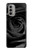 S1598 Noir Rose Etui Coque Housse pour Motorola Moto G51 5G