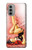 S1669 Afficher Fille Millésime Etui Coque Housse pour Motorola Moto G51 5G