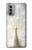 S1980 blanc Paon Etui Coque Housse pour Motorola Moto G51 5G