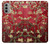 S2414 Rouge Fleur amandier Van Gogh Etui Coque Housse pour Motorola Moto G51 5G