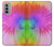 S2488 Tie Dye Couleur Etui Coque Housse pour Motorola Moto G51 5G