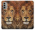 S2870 Lion Roi des Bêtes Etui Coque Housse pour Motorola Moto G51 5G