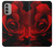 S2898 Rouge Rose Etui Coque Housse pour Motorola Moto G51 5G