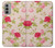 S3037 Jolie Flora Rose Cottage Etui Coque Housse pour Motorola Moto G51 5G