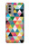 S3049 Triangles Couleurs vibrantes Etui Coque Housse pour Motorola Moto G51 5G