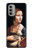 S3471 Lady hermine Leonardo da Vinci Etui Coque Housse pour Motorola Moto G51 5G