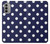 S3533 Bleu à pois Etui Coque Housse pour Motorola Moto G51 5G