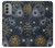 S3702 Lune et soleil Etui Coque Housse pour Motorola Moto G51 5G