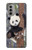 S3793 Peinture de neige mignon bébé panda Etui Coque Housse pour Motorola Moto G51 5G