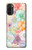 S3705 Fleur florale pastel Etui Coque Housse pour Motorola Moto G71 5G