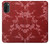 S3817 Motif de fleurs de cerisier floral rouge Etui Coque Housse pour Motorola Moto G71 5G