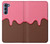 S3754 Cornet de crème glacée à la fraise Etui Coque Housse pour Motorola Edge S30