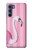 S3805 Flamant Rose Pastel Etui Coque Housse pour Motorola Edge S30