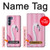 S3805 Flamant Rose Pastel Etui Coque Housse pour Motorola Edge S30