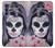 S3821 Sugar Skull Steampunk Fille Gothique Etui Coque Housse pour Motorola Edge S30