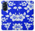 S2244 Motif Hawai Hibiscus Bleu Etui Coque Housse pour Motorola Edge X30