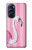 S3805 Flamant Rose Pastel Etui Coque Housse pour Motorola Edge X30