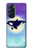 S3807 Killer Whale Orca Lune Pastel Fantaisie Etui Coque Housse pour Motorola Edge X30