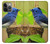 S3839 Oiseau bleu du bonheur Oiseau bleu Etui Coque Housse pour iPhone 13 Pro