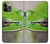 S3845 Grenouille verte Etui Coque Housse pour iPhone 13 Pro