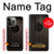 S3834 Guitare noire Old Woods Etui Coque Housse pour iPhone 13 Pro Max