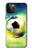 S3844 Ballon de football de football rougeoyant Etui Coque Housse pour iPhone 12, iPhone 12 Pro