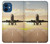 S3837 Avion Décollage Sunrise Etui Coque Housse pour iPhone 12 mini