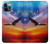 S3841 Pygargue à tête blanche volant dans un ciel coloré Etui Coque Housse pour iPhone 12 Pro Max