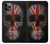 S3848 Crâne de drapeau du Royaume-Uni Etui Coque Housse pour iPhone 11 Pro