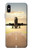 S3837 Avion Décollage Sunrise Etui Coque Housse pour iPhone X, iPhone XS